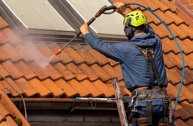 Démoussage et hydrofuge de toiture à Valdeblore